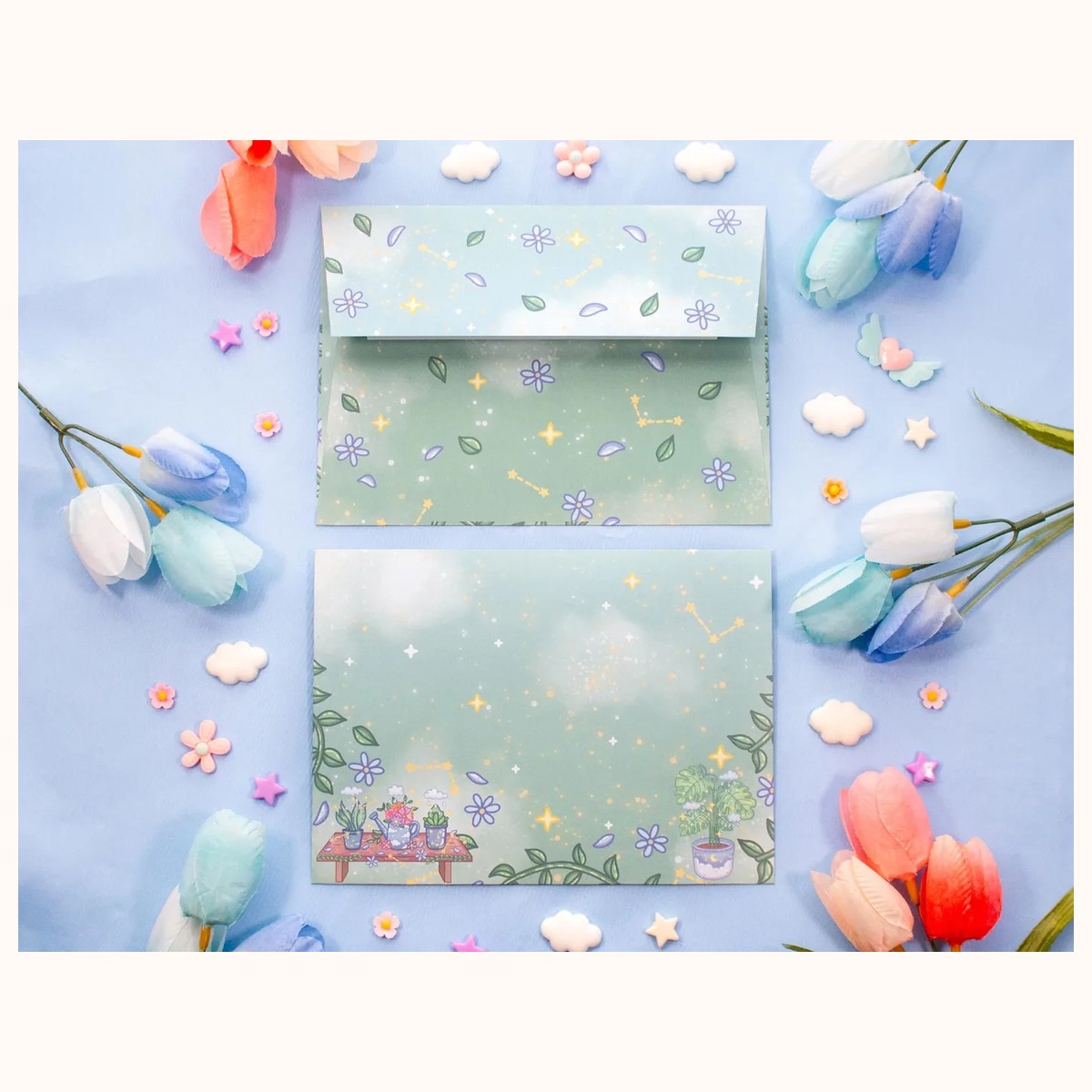 Botanical Bliss Envelopes | Stationery Envelope Set view 5