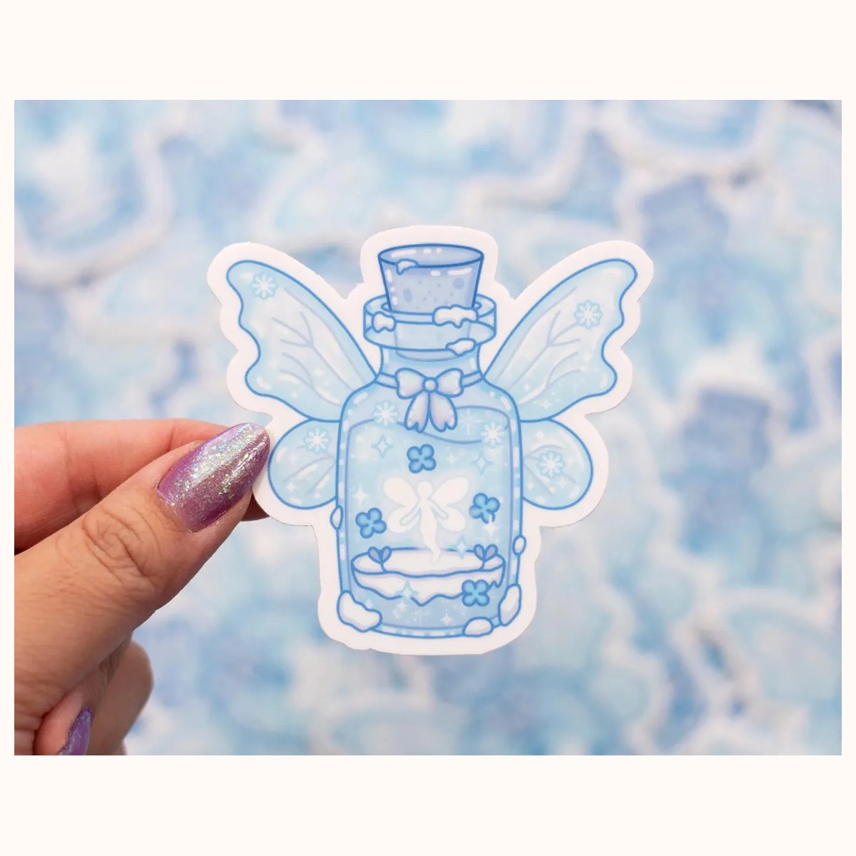 Frozen Fairy Bottle Waterproof Sticker | Cute Kawaii Laptop Decal, stickers from Farouk Book Store