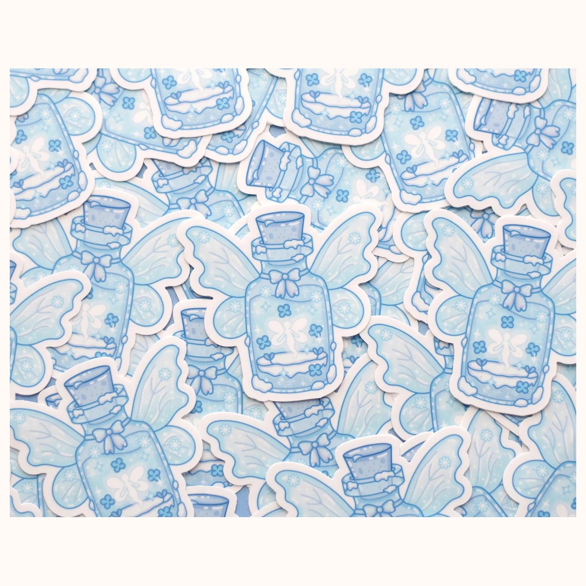 Frozen Fairy Bottle Waterproof Sticker | Cute Kawaii Laptop Decal view 2