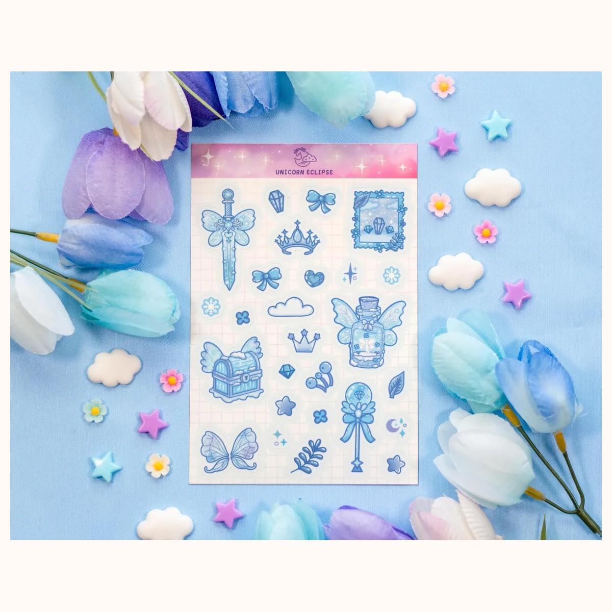 Frozen Fairy Sticker Sheet | Planner Stickers, Kawaii Stickers, stickers from Farouk Book Store