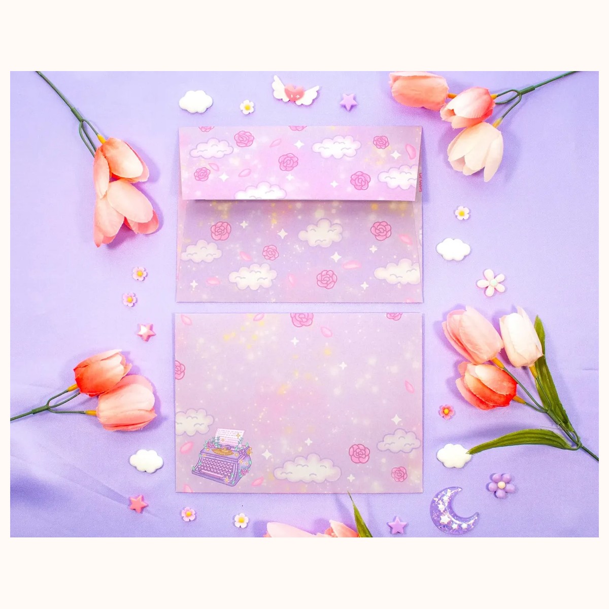 Pastel Academia Envelopes | Stationery Envelope Set view 5
