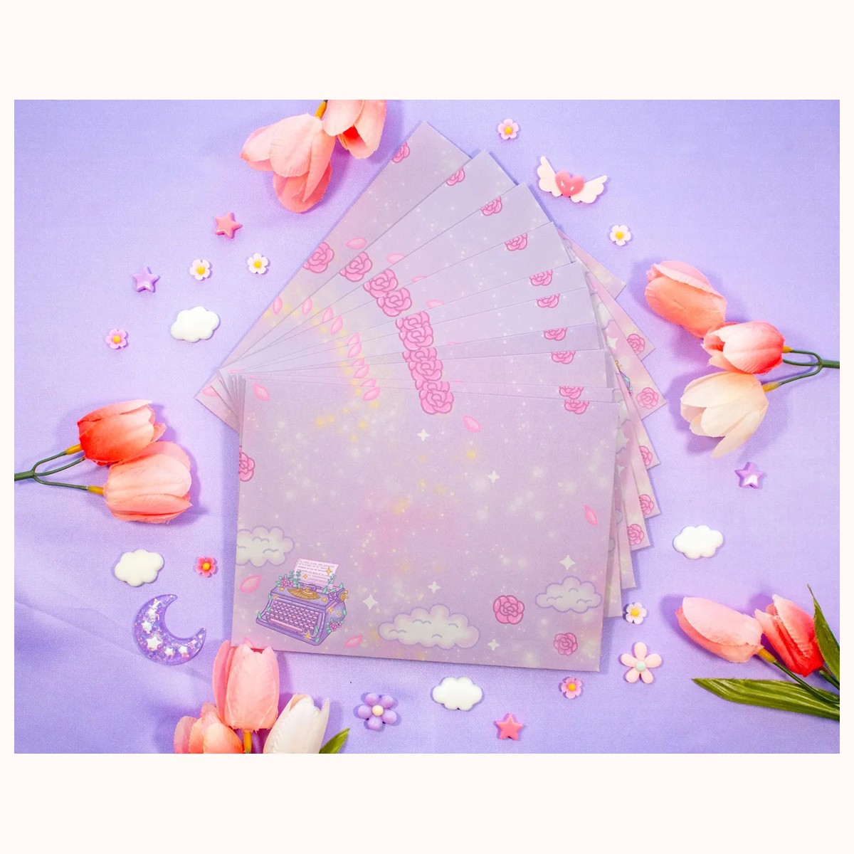 Pastel Academia Envelopes | Stationery Envelope Set view 7