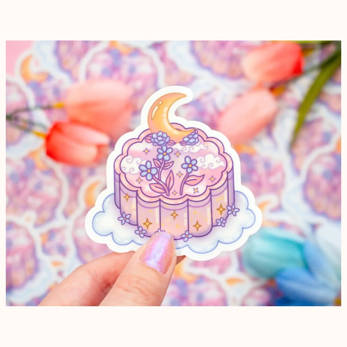 Mooncake Vinyl Waterproof Sticker, stickers from Farouk Book Store