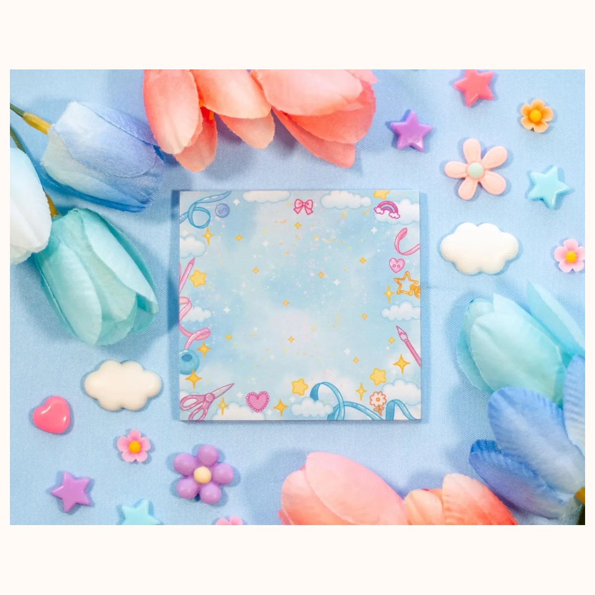 Craft Time Aesthetic Sticky Note Memo Pad | Kawaii Aesthetic, notepads from Farouk Book Store