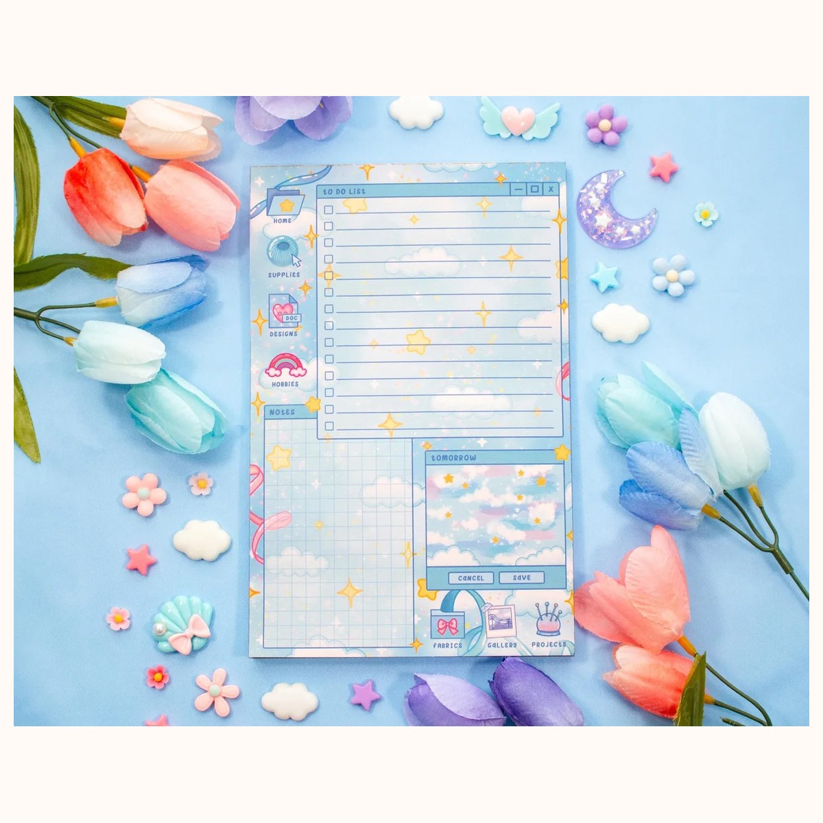 Craft Time Planner Pad | Kawaii Art Aesthetic Stationery, notepads from Farouk Book Store