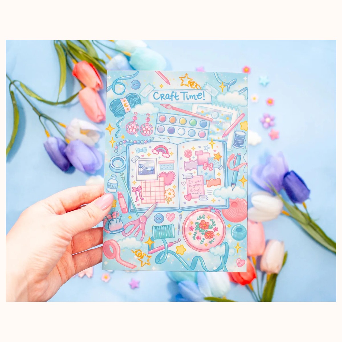 Craft Time Cute Art Print view 3