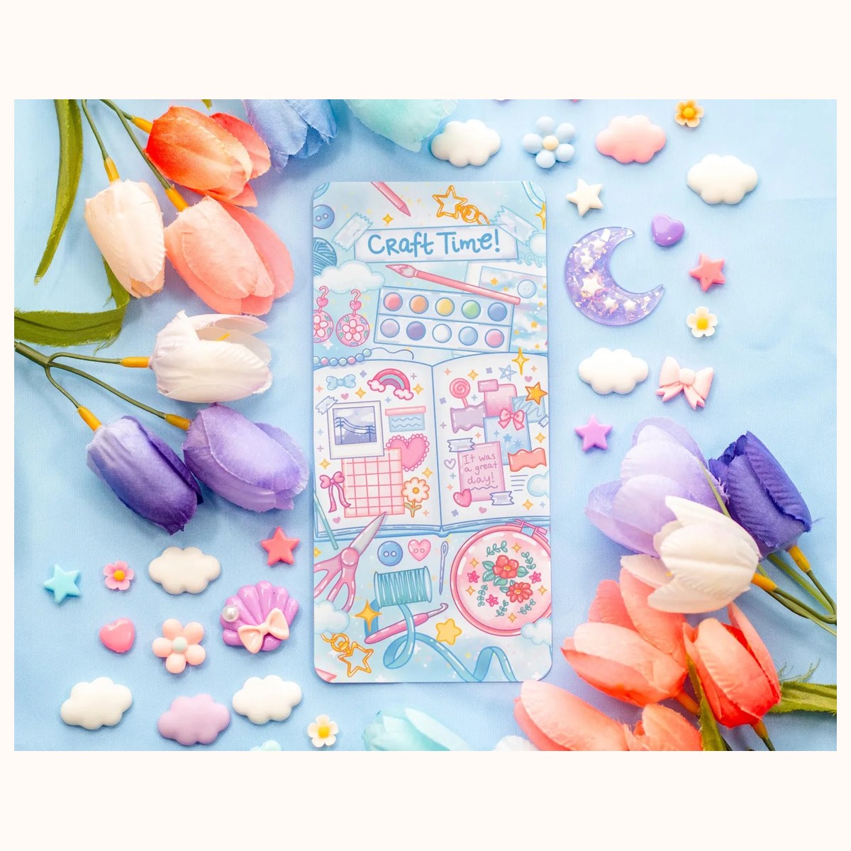 Craft Time Reading Log Bookmark view 3