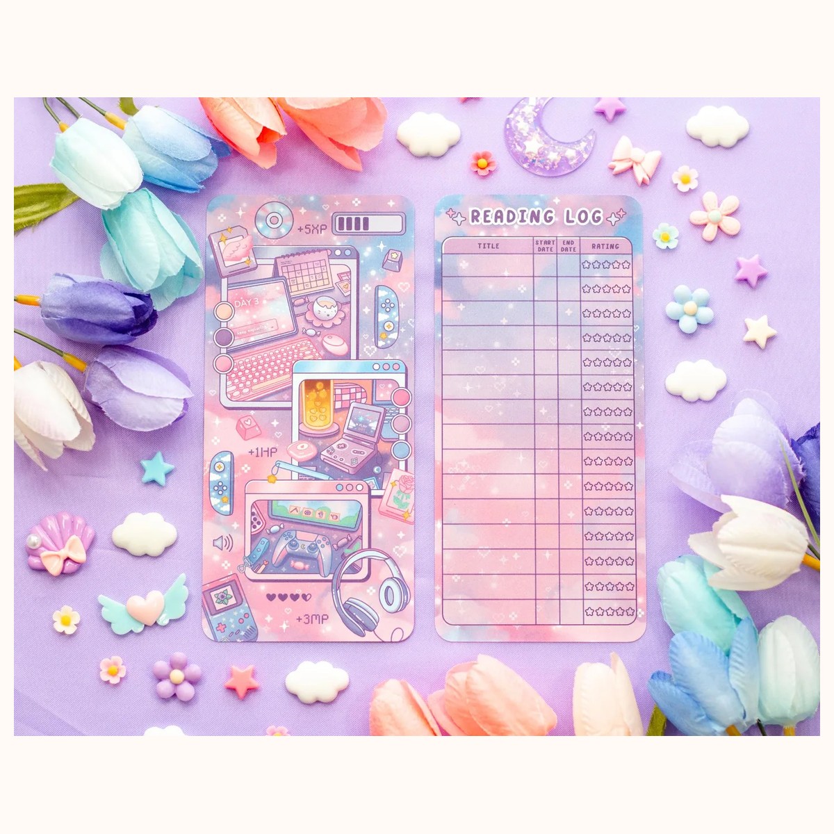 Game Time Reading Log Bookmark by Farouk Book Store