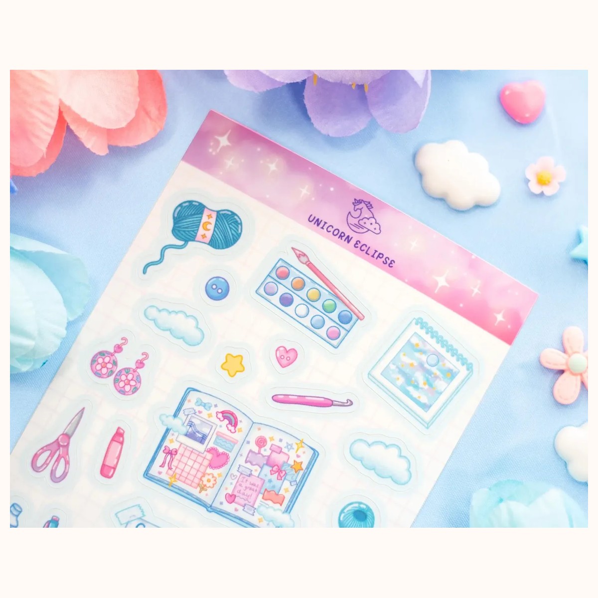 Craft Time Aesthetic Sticker Sheet view 3