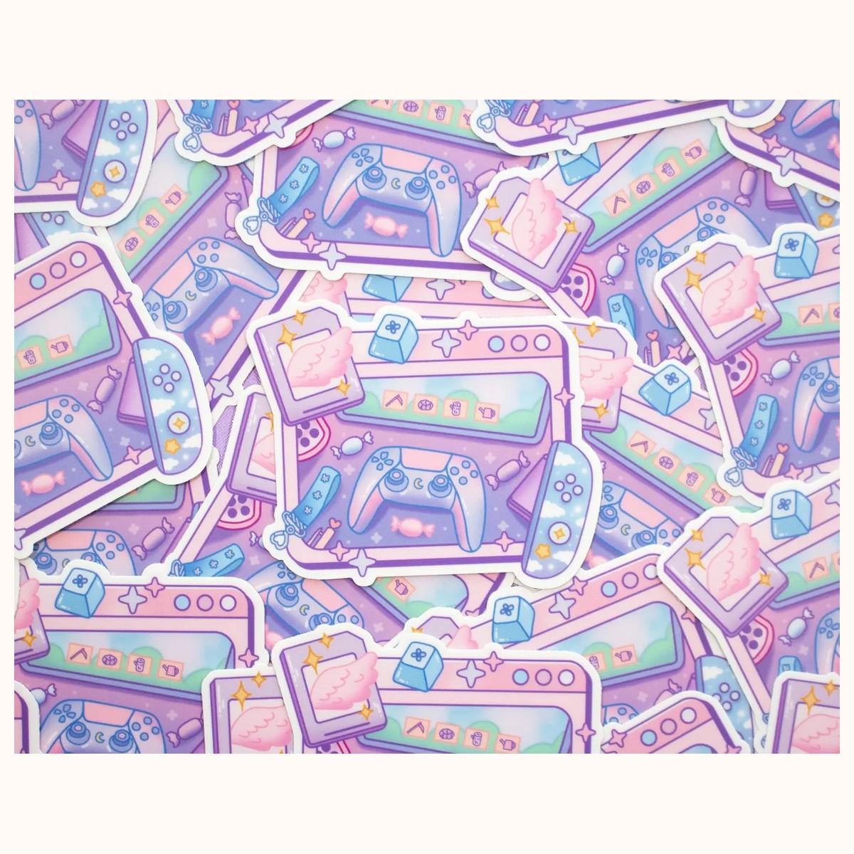 Controller Cute Aesthetic Vinyl Sticker view 2