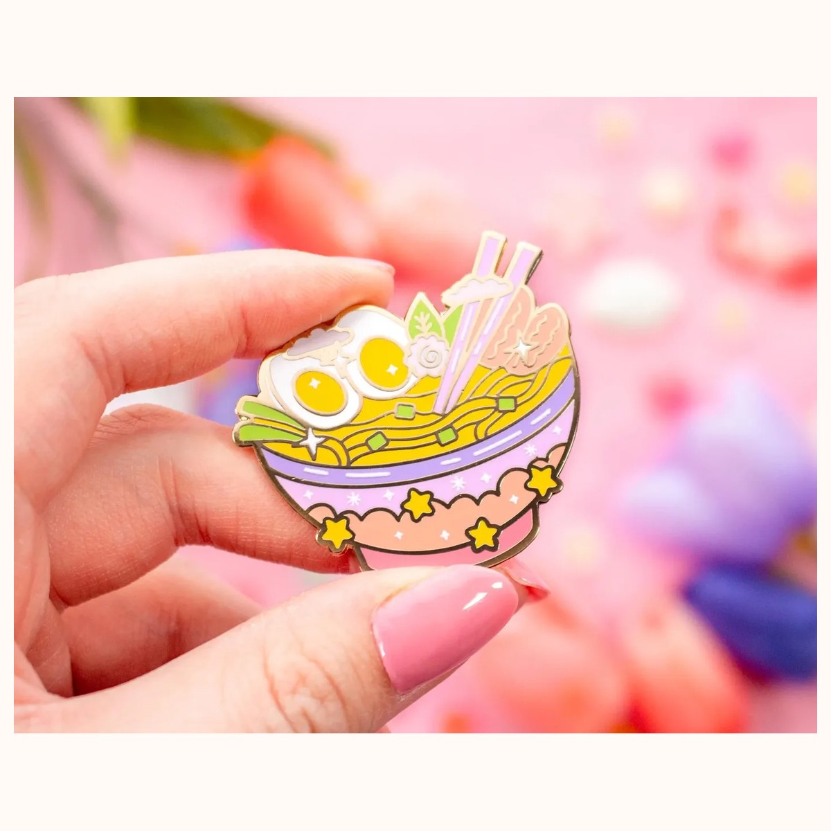 Ramen Bowl Enamel Pin view 2