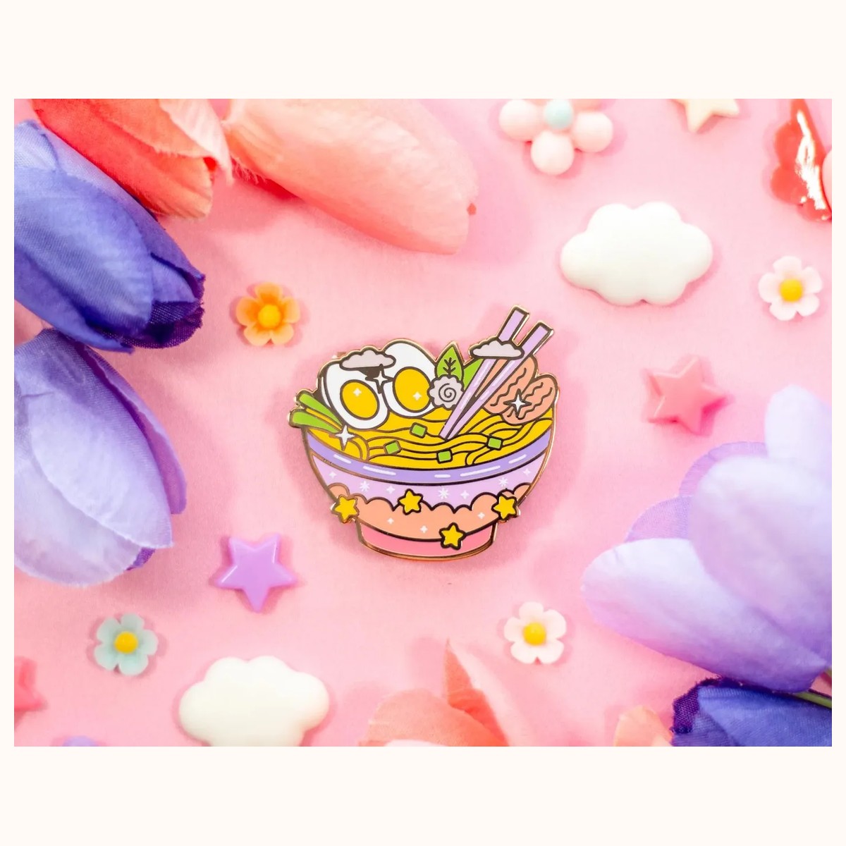 Ramen Bowl Enamel Pin view 3