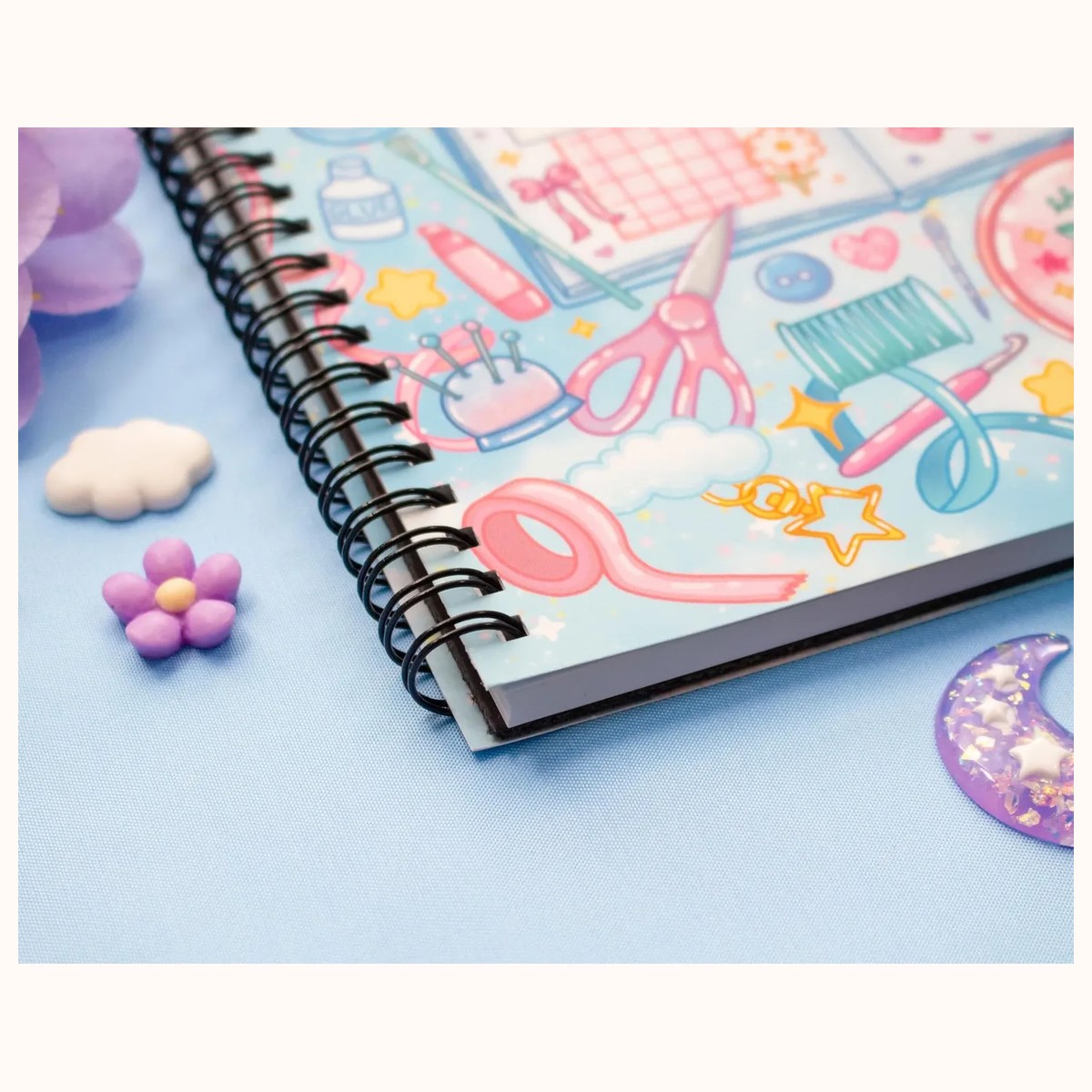 Craft Time Spiral Lined Notebook (7x9") view 7