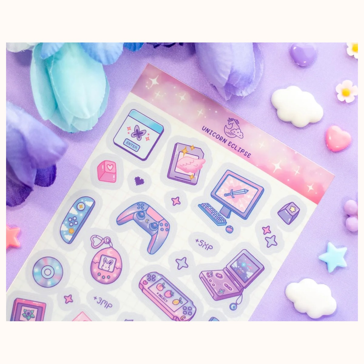 Game Time Aesthetic Sticker Sheet view 2