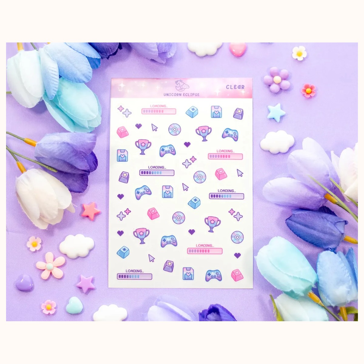 Game Time Deco CLEAR Sticker Sheet | Planner Stickers, Decorative Stickers, stickers from Farouk Book Store