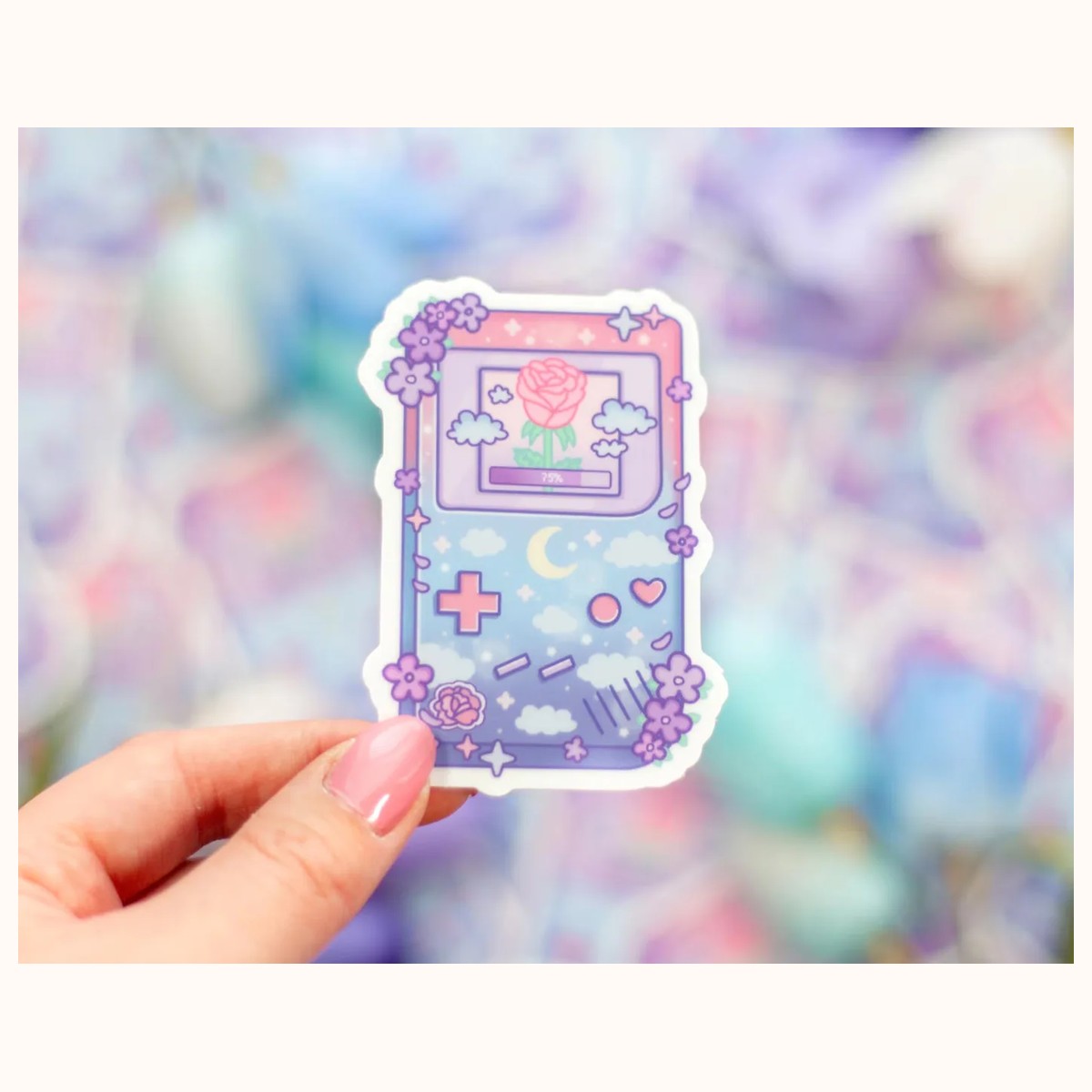Game Girl Aesthetic Vinyl Sticker, stickers from Farouk Book Store