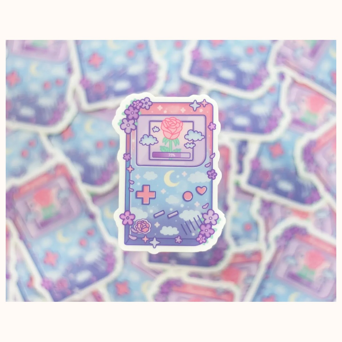 Game Girl Aesthetic Vinyl Sticker view 2