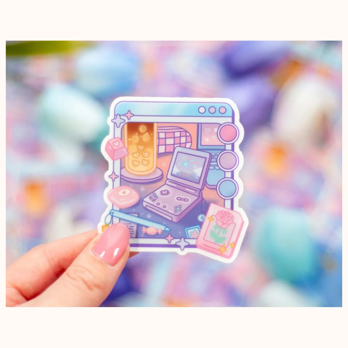 Chill Game Night Cute Aesthetic Vinyl Sticker, stickers from Farouk Book Store