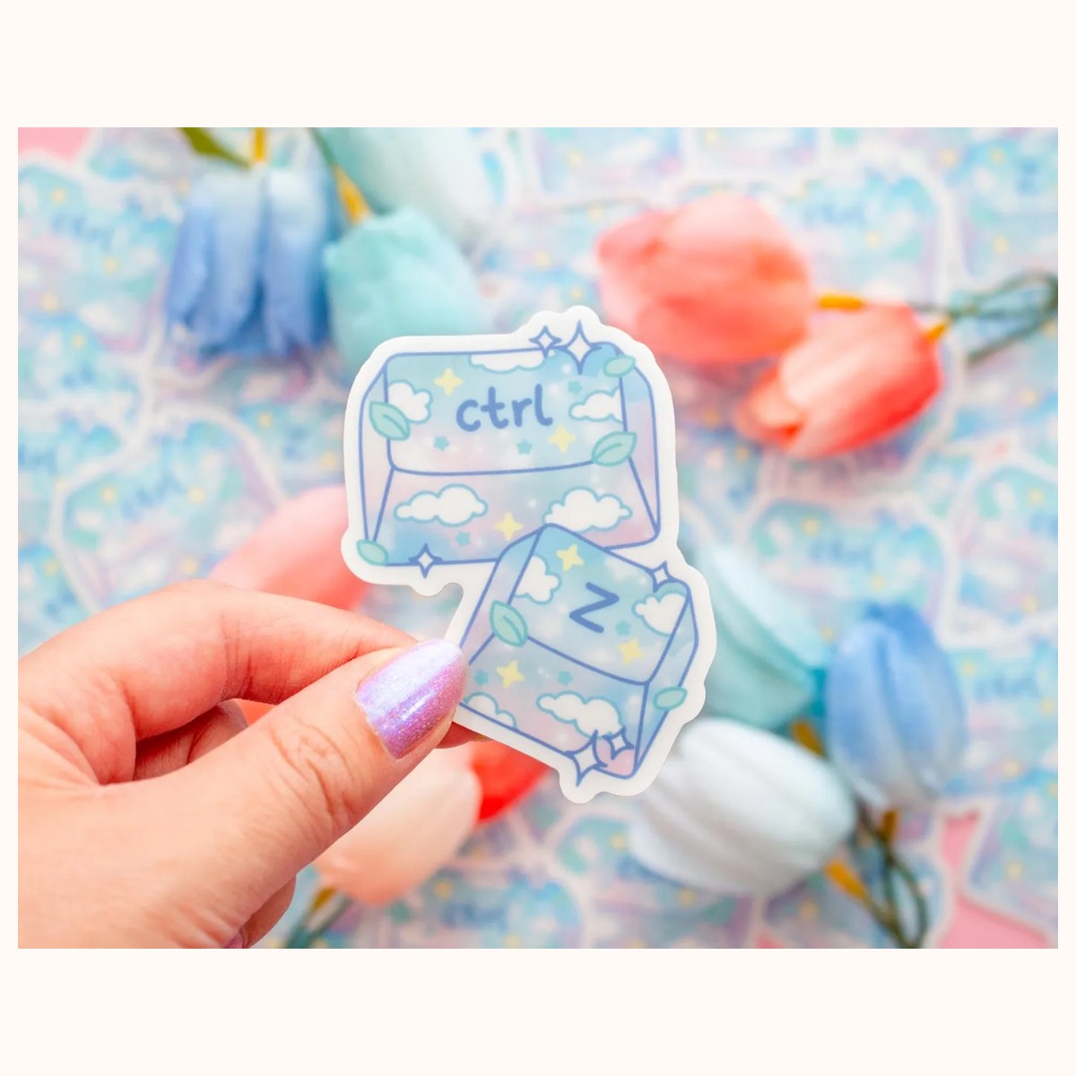 CTRL Z STEM Aesthetic Cute Vinyl Sticker, stickers from Farouk Book Store
