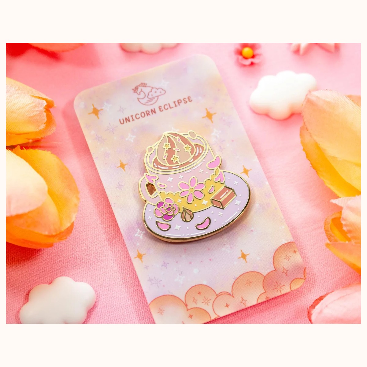 Cozy Coffee Enamel Pin view 6