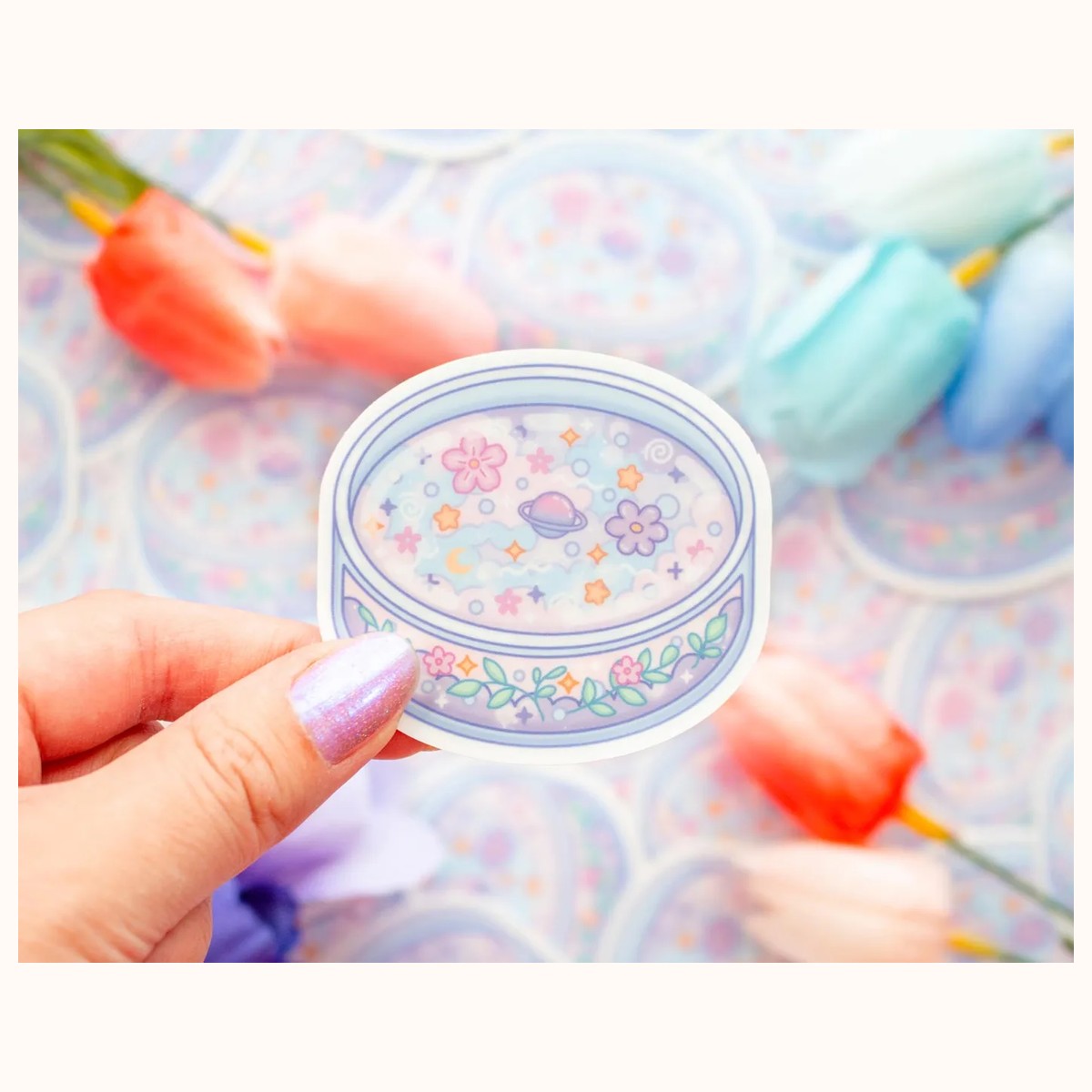 Petri Dish Aesthetic Cute Vinyl Sticker, stickers from Farouk Book Store