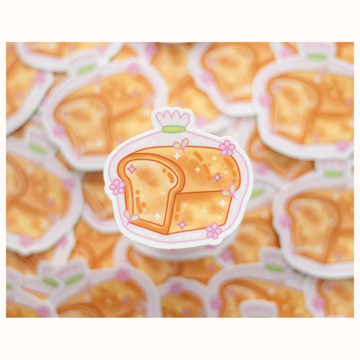 Bread Loaf Sticker | Cute Aesthetic Waterproof Durable Laptop Sticker view 3