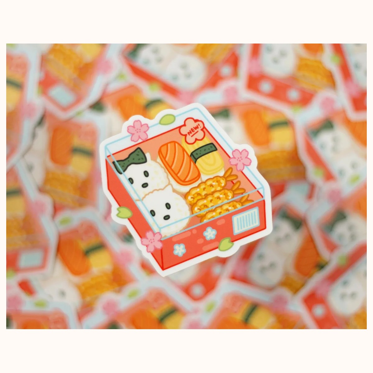 Sushi Sticker | Cute Aesthetic Waterproof Durable Laptop Sticker view 3