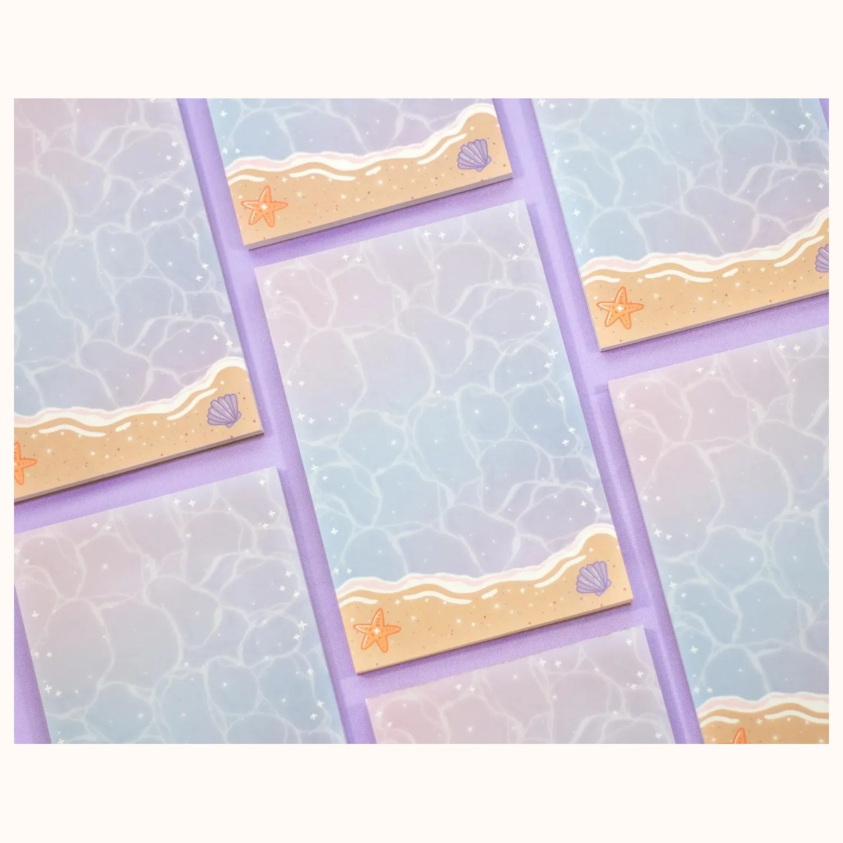 Beach Notepad | Cute Dreamy Kawaii Aesthetic Stationery Memo Pad view 3