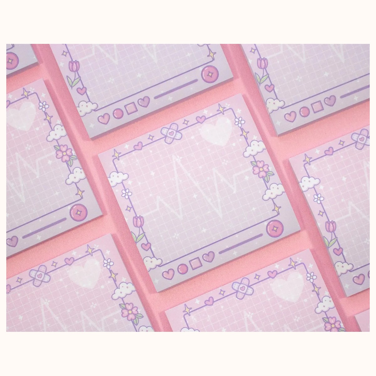 Healing Hearts Cute Nursing Sticky Note view 3