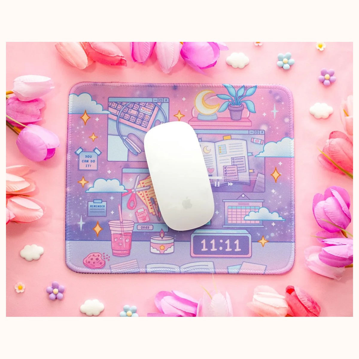 Study Night Cute Mousepad view 3