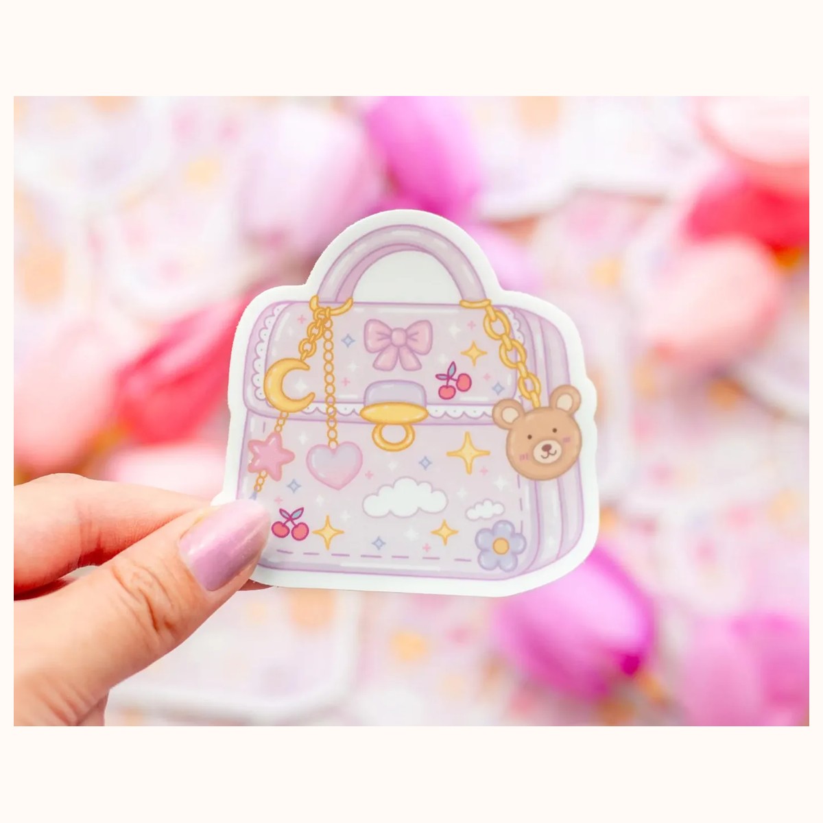 Purse Cute Aesthetic Vinyl Sticker Trinkets Handbag, stickers from Farouk Book Store