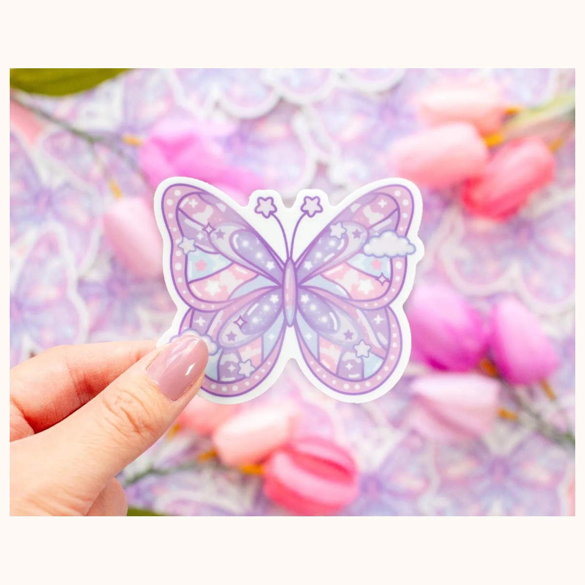 Magical Butterfly Aesthetic Cute Vinyl Sticker, stickers from Farouk Book Store