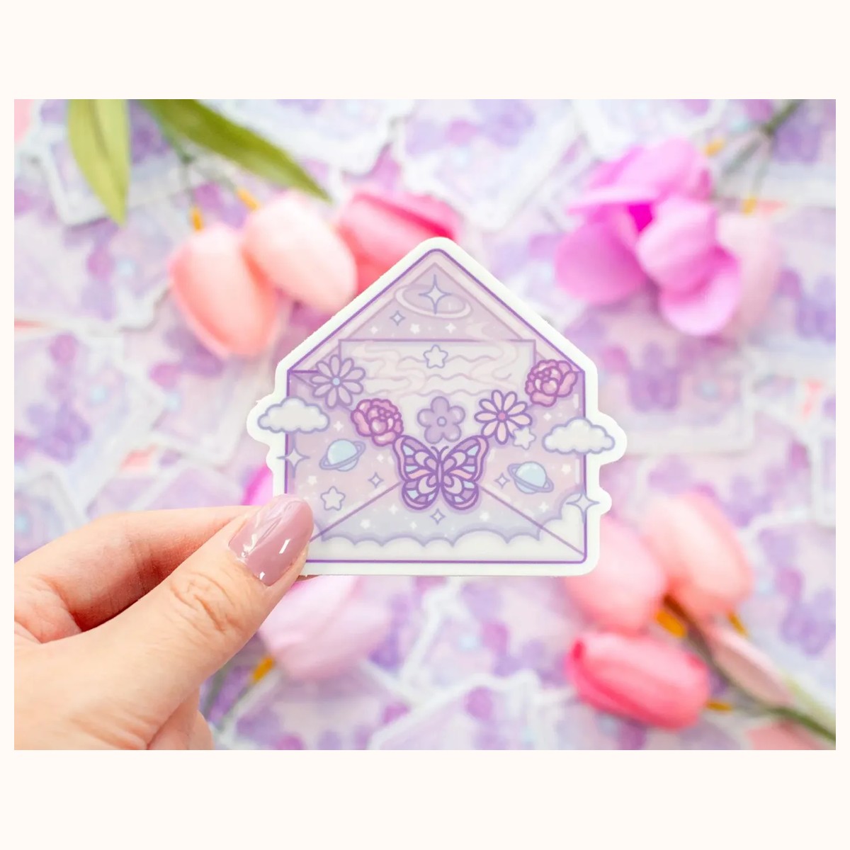 Magical Envelope Aesthetic Cute Vinyl Sticker, stickers from Farouk Book Store