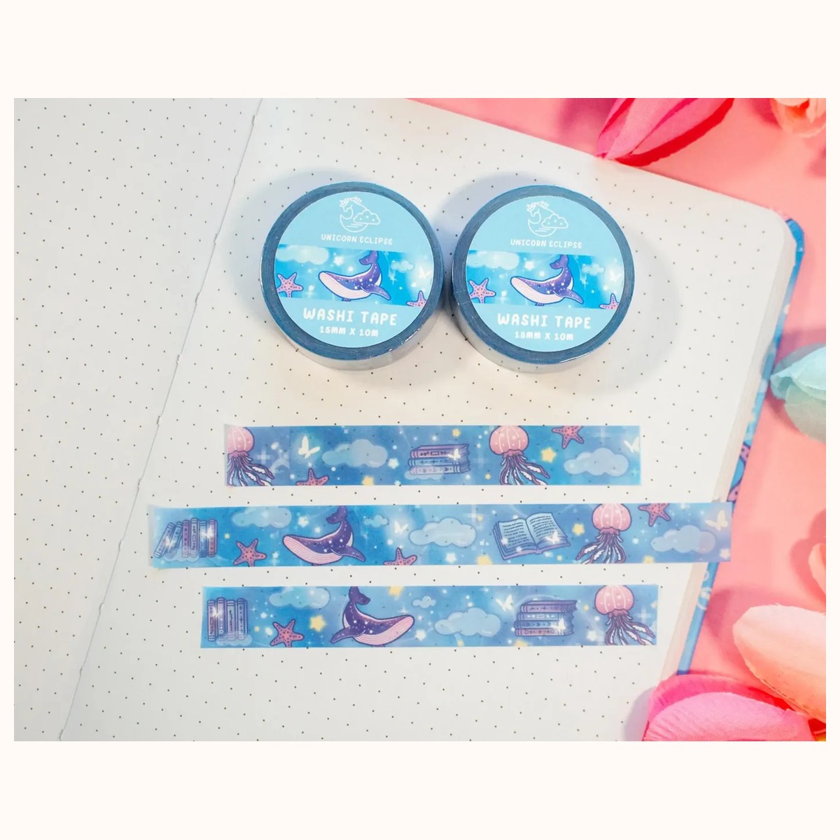 Reading Room Kawaii Aesthetic Washi Tape by Farouk Book Store