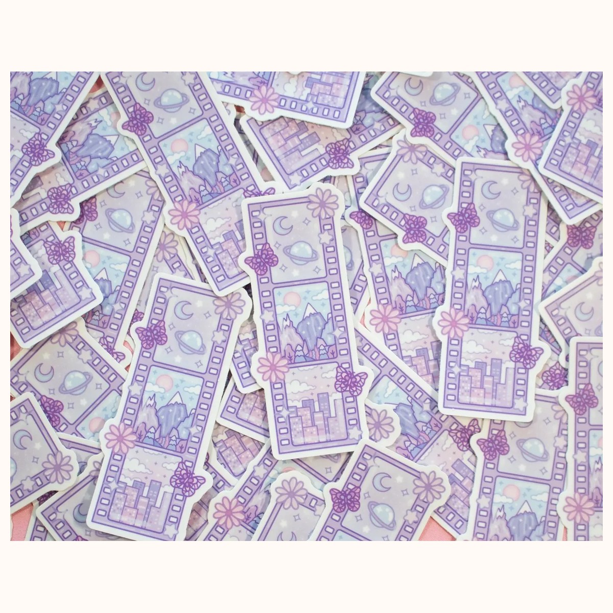 Magical Film Strip Aesthetic Cute Vinyl Sticker view 3