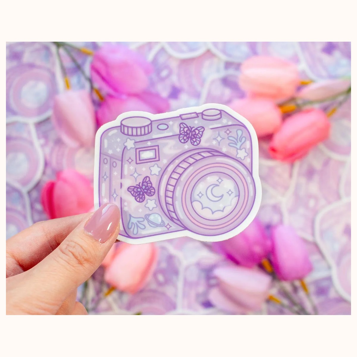 Magical Camera Aesthetic Cute Vinyl Sticker, stickers from Farouk Book Store