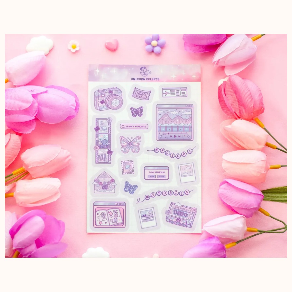 Magical Memories Sticker Sheet | Planner Stickers, Kawaii Stickers, stickers from Farouk Book Store