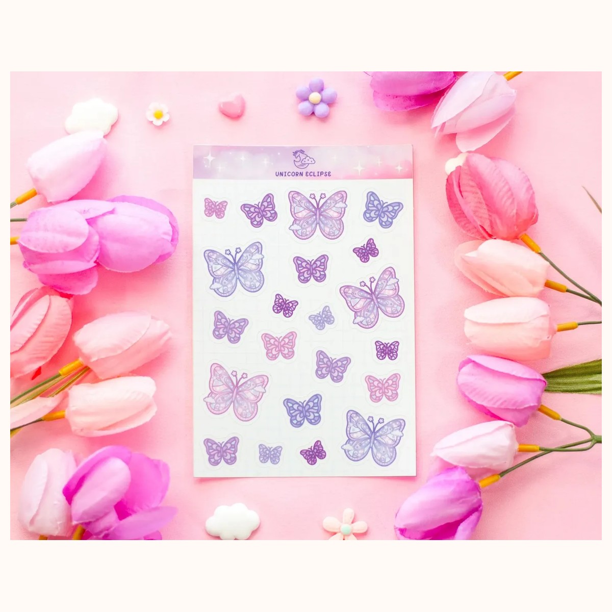 Magical Butterflies Sticker Sheet | Planner Stickers, Kawaii Stickers, stickers from Farouk Book Store