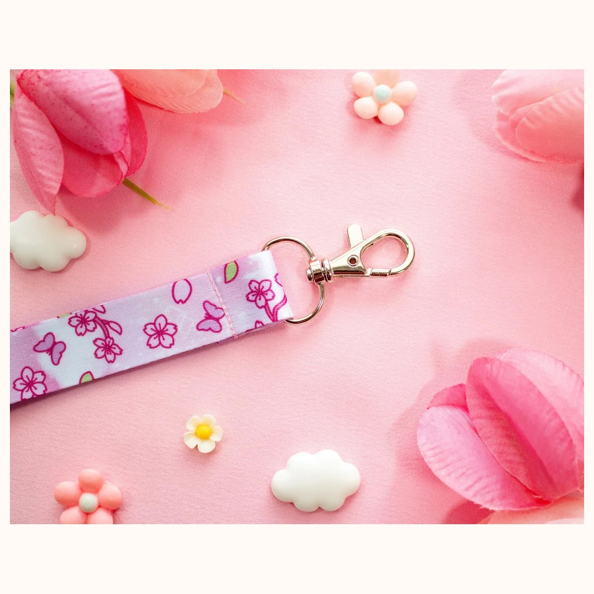 Sakura Breakaway Lanyard view 5