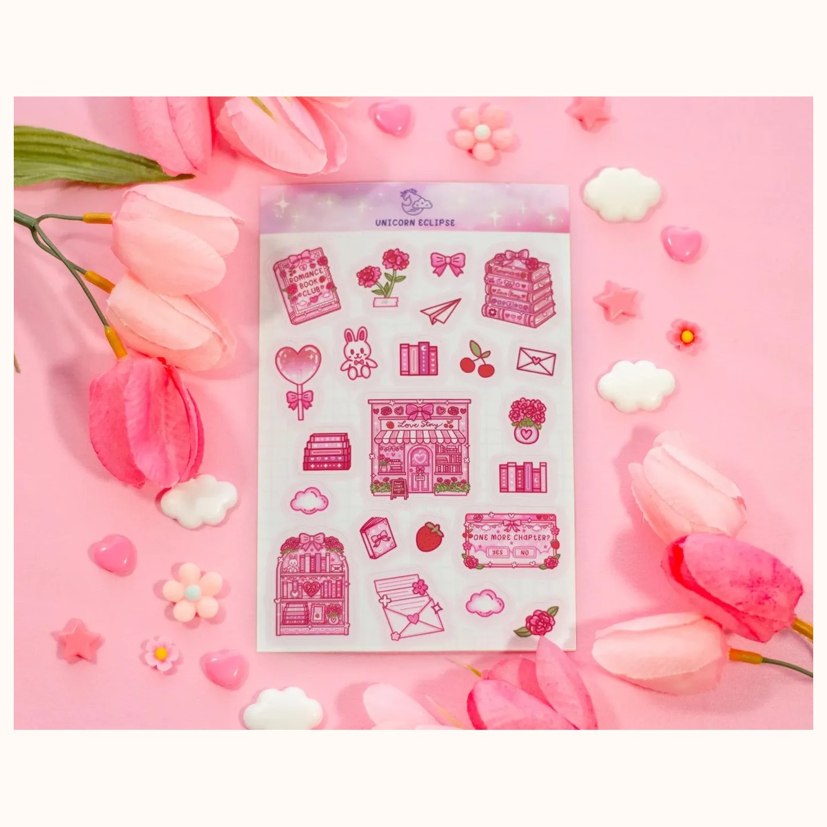 Love Story Sticker Sheet | Planner Stickers, Kawaii Stickers, stickers from Farouk Book Store