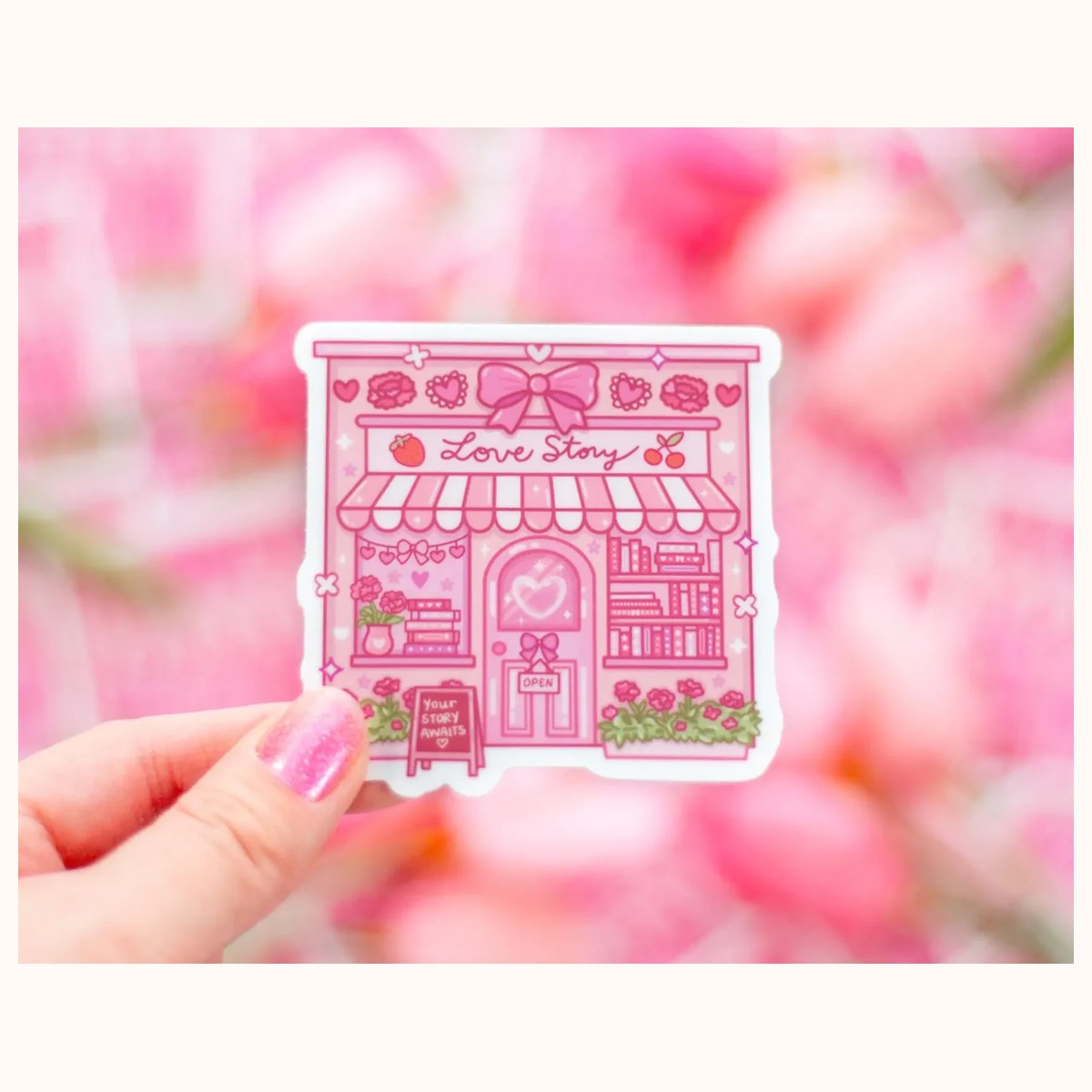 Romance Book Store Sticker, stickers from Farouk Book Store