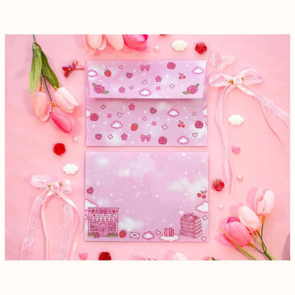 Love Story Envelopes | Stationery Envelope Set by Farouk Book Store