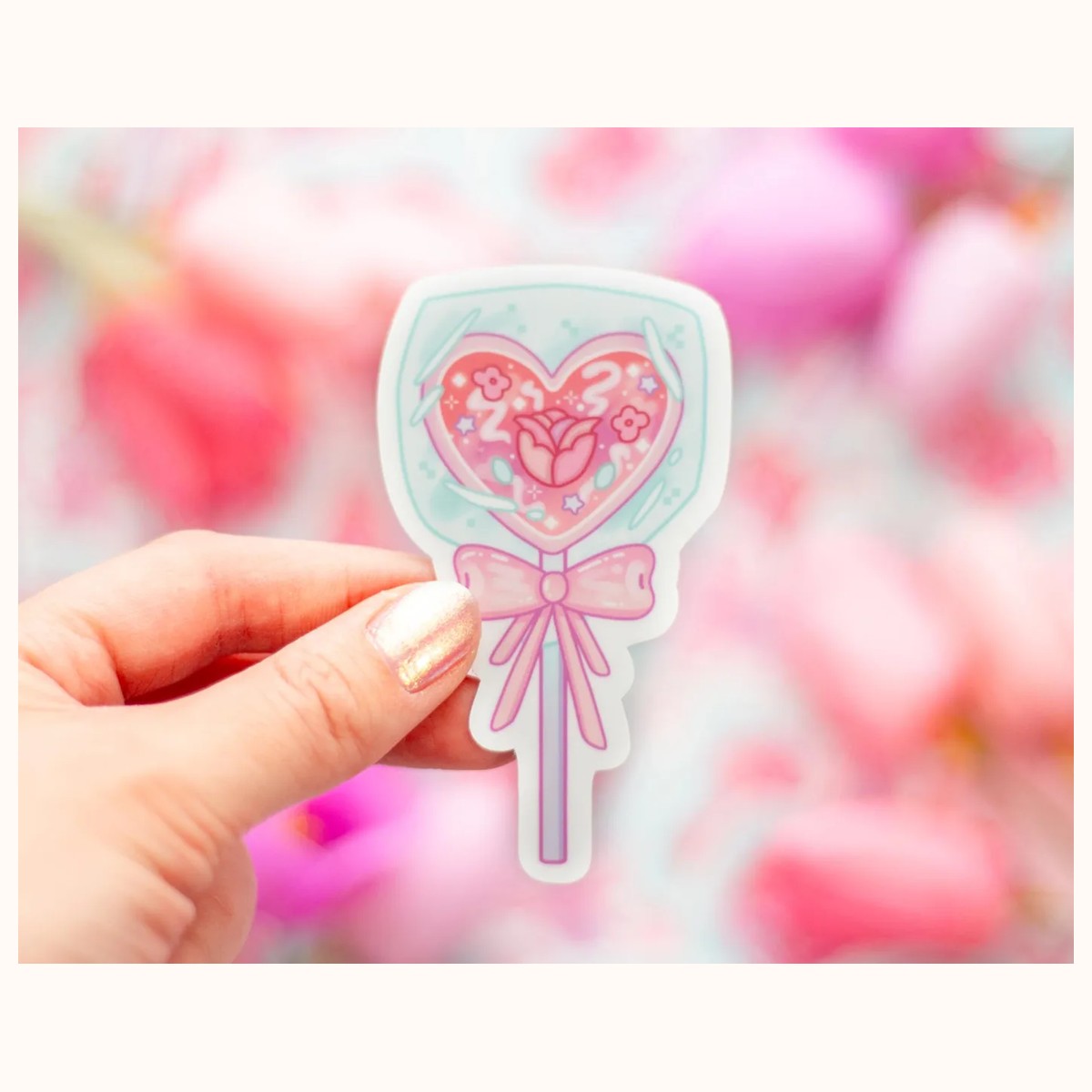 Heart Lollipop Sticker, stickers from Farouk Book Store