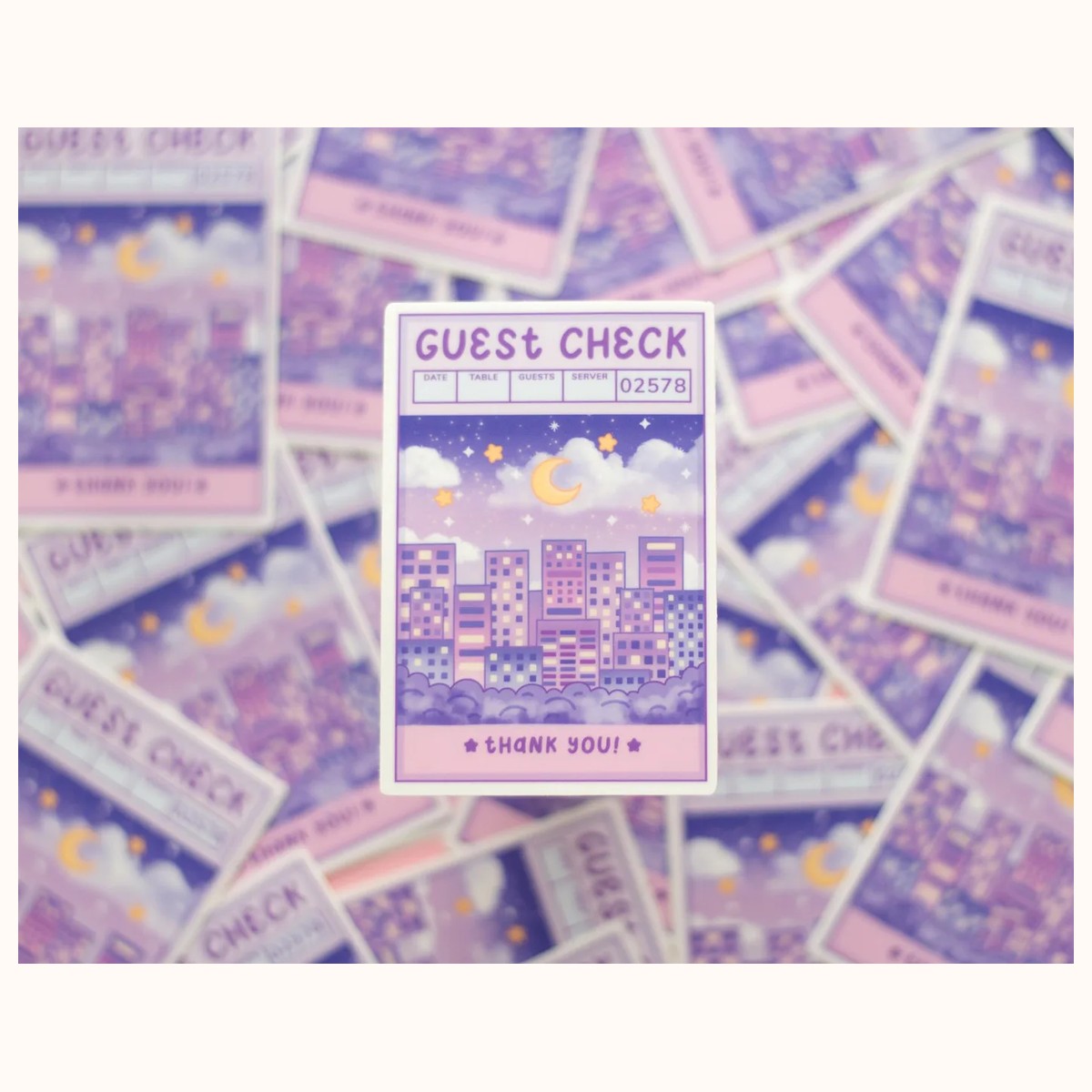 Guest Check Sticker view 2