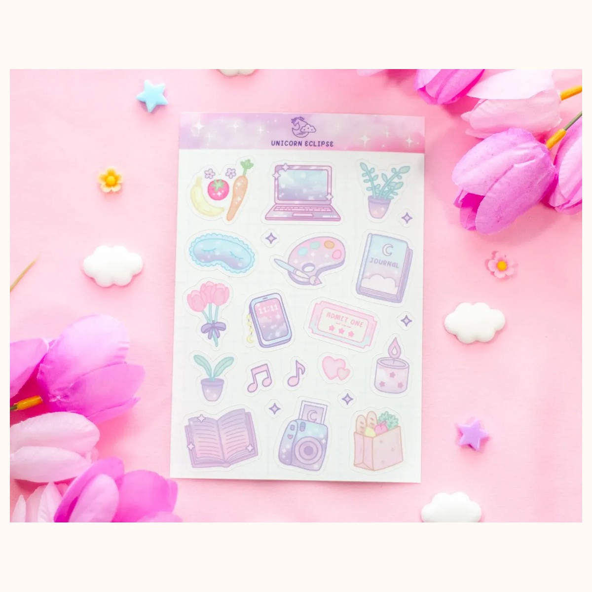 Vision Board Sticker Sheet, stickers from Farouk Book Store