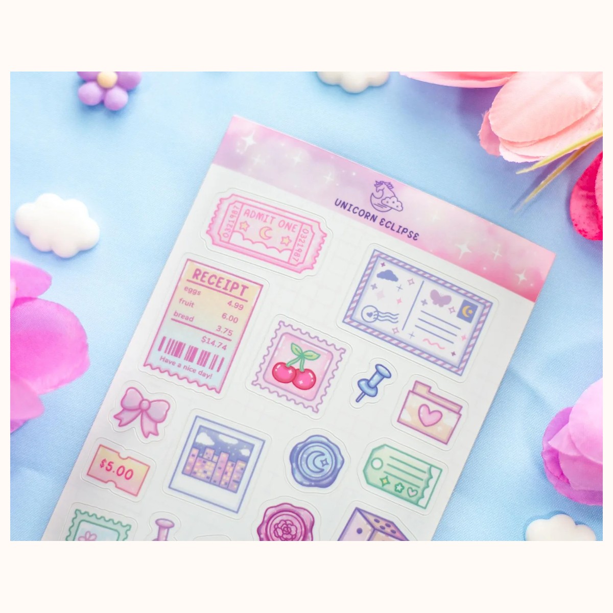 Ephemera Sticker Sheet view 2