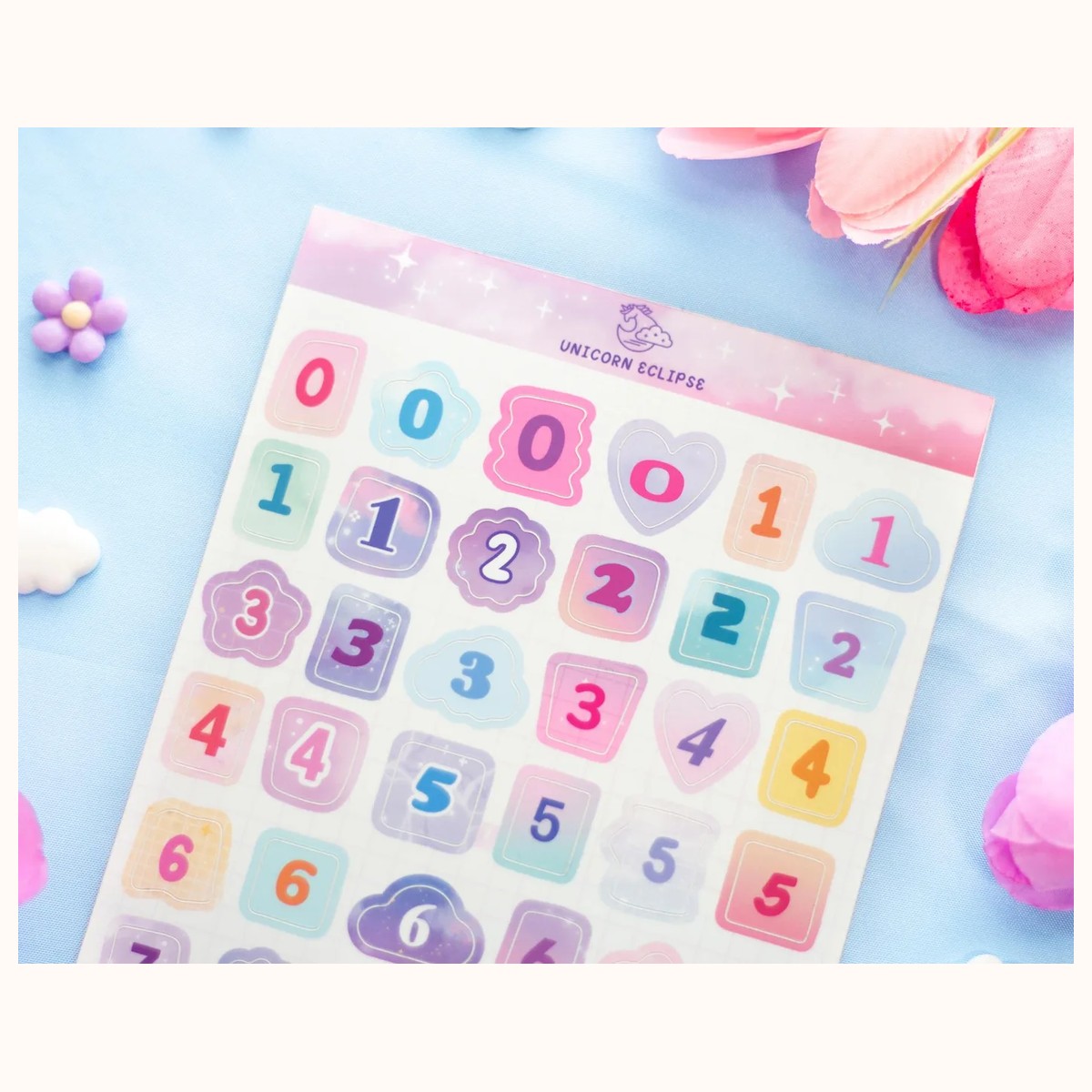 Ransom Numbers Sticker Sheet view 2