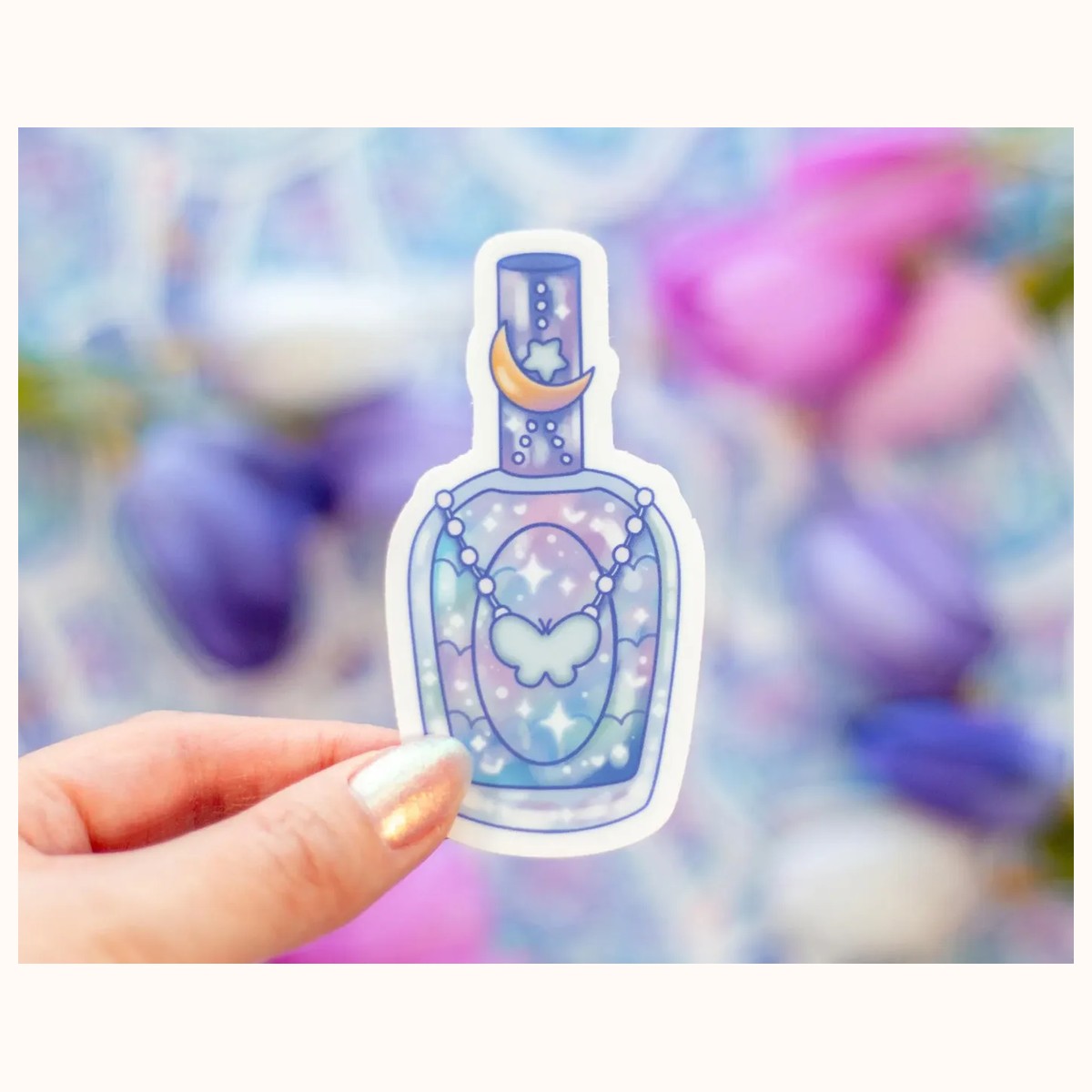 Nail Polish Sticker | Cute Aesthetic Waterproof Durable Laptop Sticker, stickers from Farouk Book Store