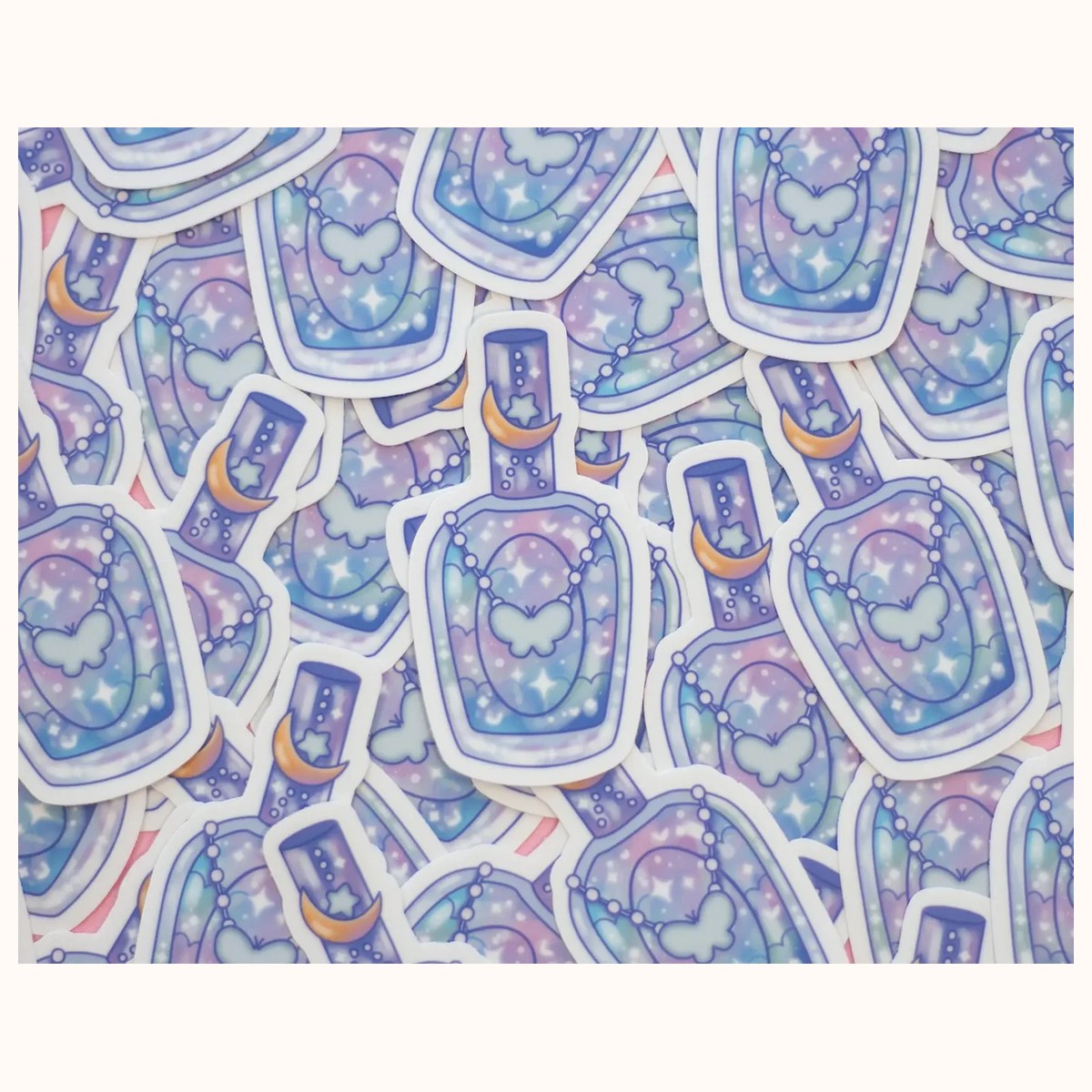 Nail Polish Sticker | Cute Aesthetic Waterproof Durable Laptop Sticker view 3
