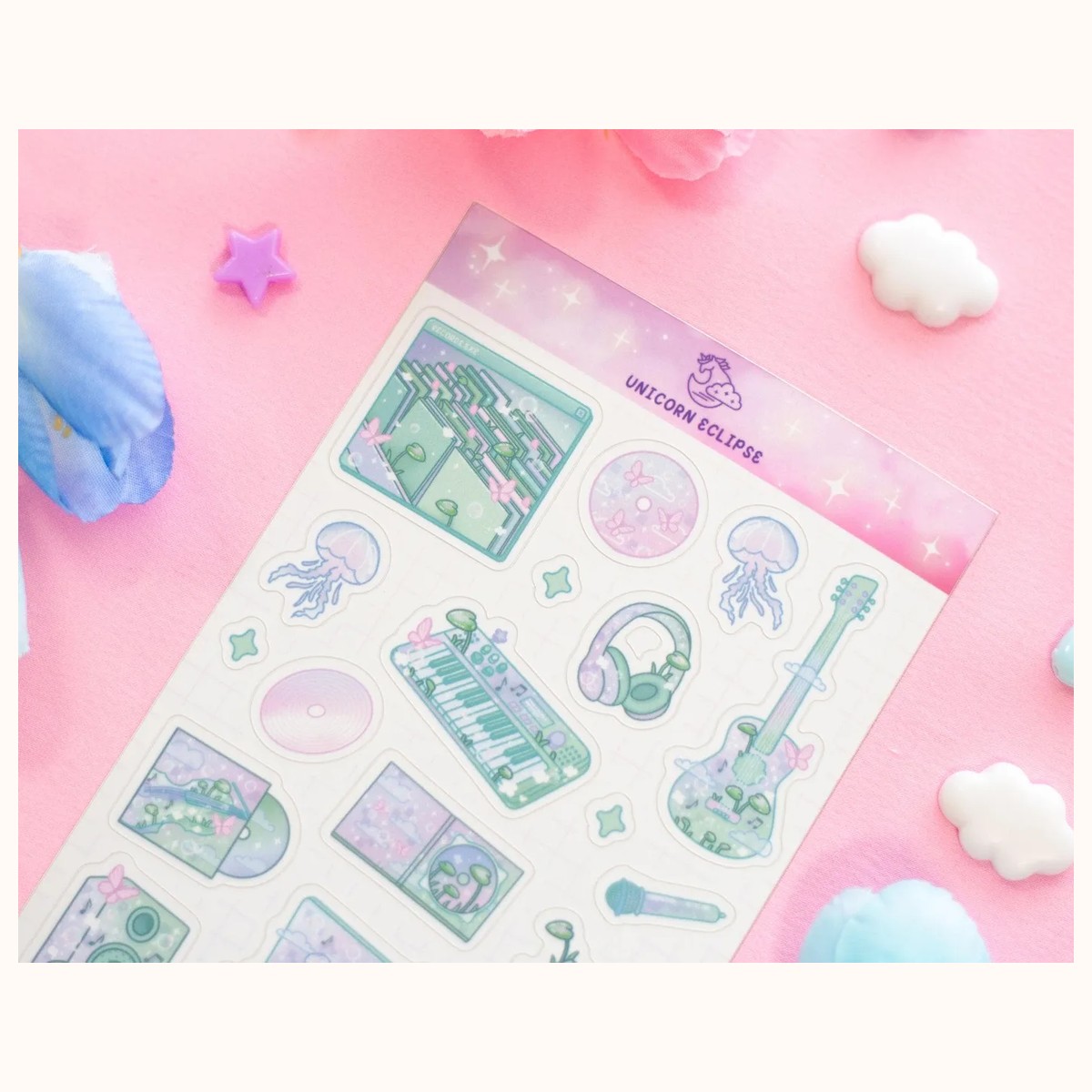 Blooming Records Sticker Sheet view 2